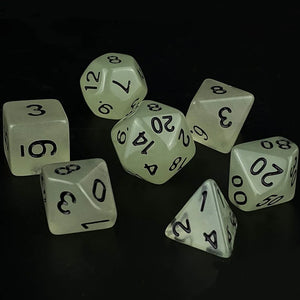 Glow-in-the-dark Dice Set