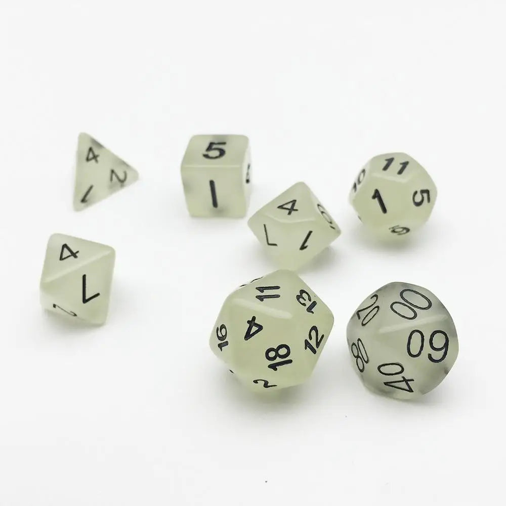 Glow-in-the-dark Dice Set