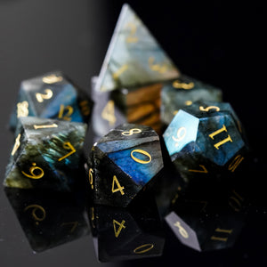 Enchanter's Gems : Labradorite dice set