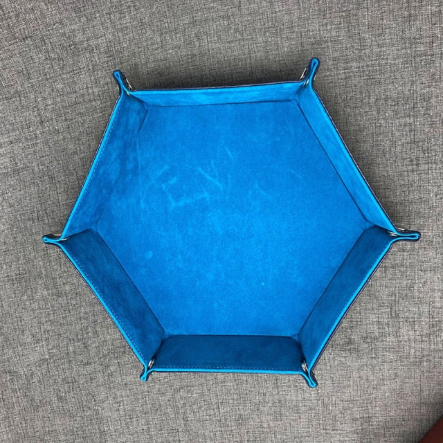 Velvet & Leather Dice Tray